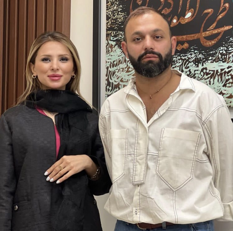 عکس صابر ابر در کنار دکتر سارا نجفی عکس صابر ابر در کنار دکتر سارا نجفی